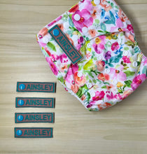 Load image into Gallery viewer, Cloth nappy name tags Nappies - MARSALA