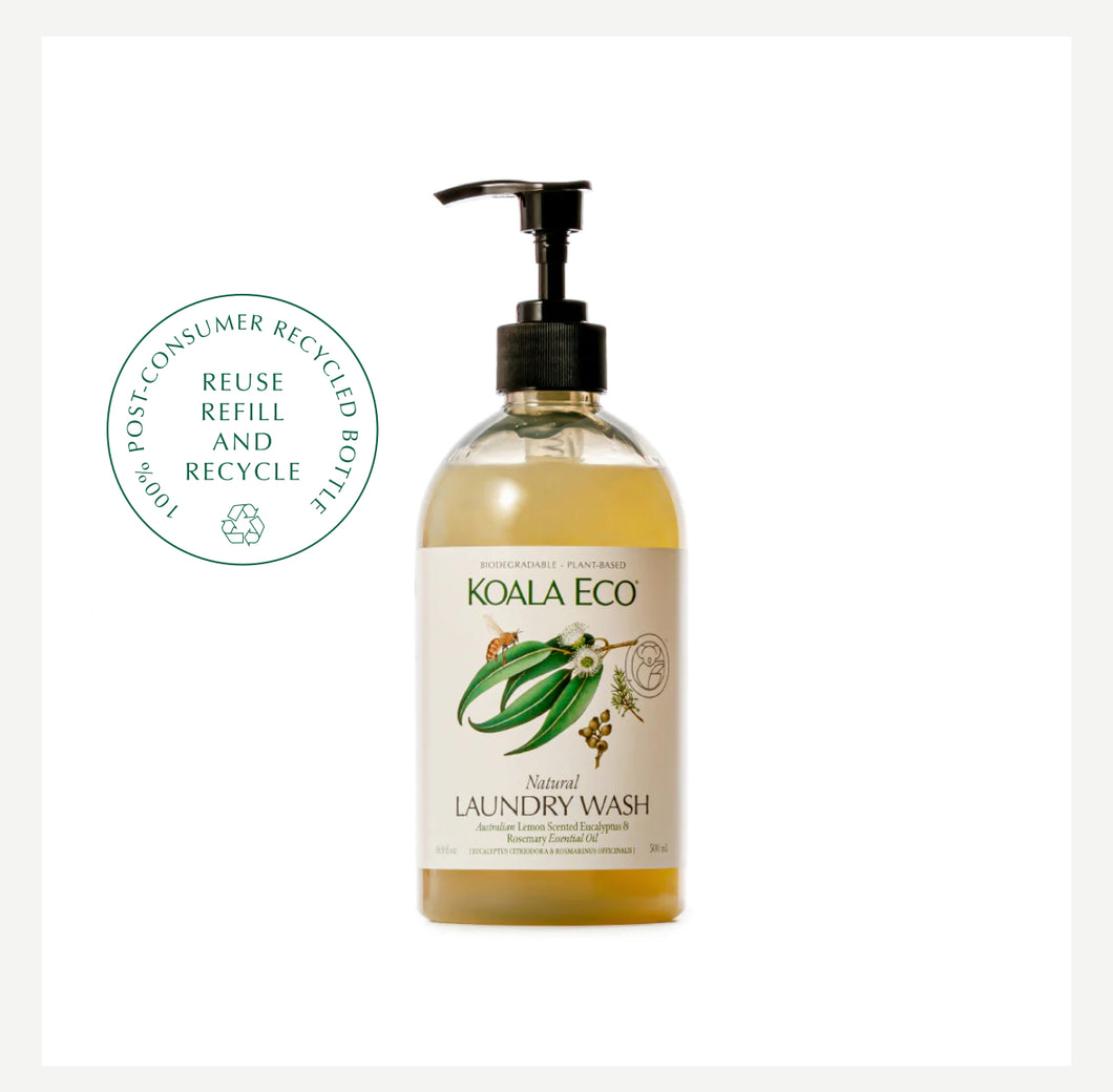 Koala Eco - LAUNDRY WASH 500ML - Lemon scented eucalyptus & rosemary essential oil