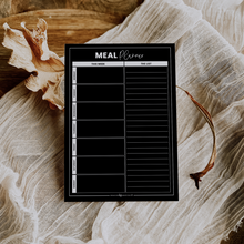 Load image into Gallery viewer, Magnet Meal Planner / The List - Classic Black A4