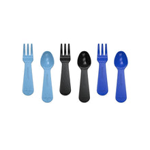 Load image into Gallery viewer, LUNCH PUNCH - FORK & SPOON - BLUE