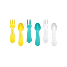 Load image into Gallery viewer, LUNCH PUNCH - FORK & SPOON - YELLOW