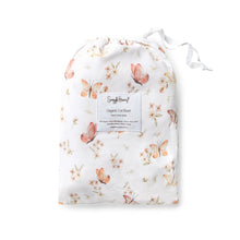 Load image into Gallery viewer, Butterfly l Organic Fitted Cot Sheet - Snuggle Hunny