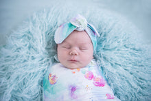Load image into Gallery viewer, Sweet Petal  | Snuggle Swaddle & Topknot Set - Snuggle Hunny Kids