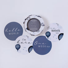 Load image into Gallery viewer, Cloud Chaser & Indigo Reversible Milestone Cards - Snuggle Hunny Kids - Green Lily