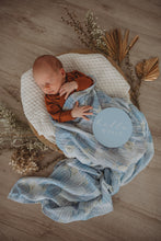 Load image into Gallery viewer, Eventide & Ice Blue Reversible Milestone Cards - Snuggle Hunny Kids - Green Lily