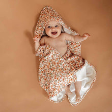 Load image into Gallery viewer, Snuggle Hunny - Spring Floral Organic Hooded Towel