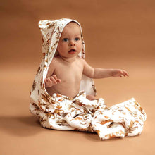 Load image into Gallery viewer, Snuggle Hunny - Dino Organic Hooded Towel