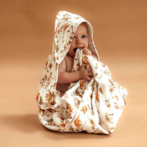 Snuggle Hunny - Dino Organic Hooded Towel