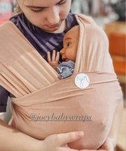 Load image into Gallery viewer, Ava Light Pink Baby Wrap Carrier - Joey Baby Wraps
