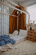 Load image into Gallery viewer, Safari l Fitted Cot Sheet - Snuggle Hunny Kids - Green Lily