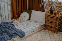 Load image into Gallery viewer, Safari l Fitted Cot Sheet - Snuggle Hunny Kids - Green Lily
