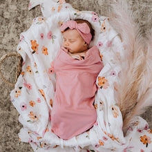 Load image into Gallery viewer, Jewel  | Snuggle Swaddle & Topknot Set - Snuggle Hunny Kids
