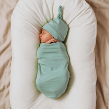 Load image into Gallery viewer, Sage | Snuggle Swaddle & Beanie Set - Snuggle Hunny Kids