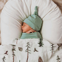 Load image into Gallery viewer, Sage | Snuggle Swaddle & Beanie Set - Snuggle Hunny Kids