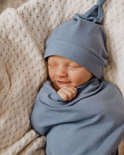 Load image into Gallery viewer, Indigo | Snuggle Swaddle & Beanie Set - Snuggle Hunny Kids
