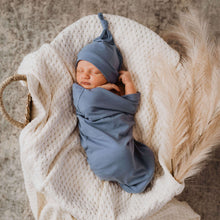 Load image into Gallery viewer, Indigo | Snuggle Swaddle & Beanie Set - Snuggle Hunny Kids