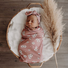 Load image into Gallery viewer, Daisy | Snuggle Swaddle & Topknot Set - Snuggle Hunny Kids