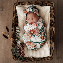Load image into Gallery viewer, Florence | Snuggle Swaddle & Topknot Set - Snuggle Hunny Kids