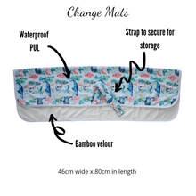 Load image into Gallery viewer, Change Mat - Blissful Hummingbirds - Green Lily