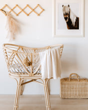 Load image into Gallery viewer, Cream l Diamond Knit Baby Blanket