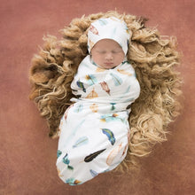 Load image into Gallery viewer, Dreamweaver | Snuggle Swaddle & Topknot Set - Snuggle Hunny Kids