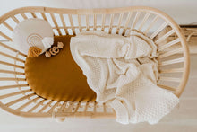 Load image into Gallery viewer, Bronz l Bassinet Sheet / Change Pad Cover - Snuggle Hunny Kids - Green Lily