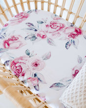 Load image into Gallery viewer, Lilac Skies l Bassinet Sheet / Change Pad Cover - Snuggle Hunny Kids