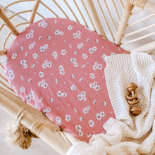 Load image into Gallery viewer, Daisy l Bassinet Sheet l Change Pad Cover - Snuggle Hunny Kids - Green Lily