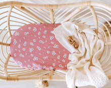Load image into Gallery viewer, Daisy l Bassinet Sheet l Change Pad Cover - Snuggle Hunny Kids - Green Lily