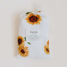 Load image into Gallery viewer, Sunflower l Bassinet Sheet / Change Pad Cover - Snuggle Hunny Kids - Green Lily