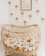 Load image into Gallery viewer, Sunflower l Bassinet Sheet / Change Pad Cover - Snuggle Hunny Kids - Green Lily