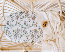 Load image into Gallery viewer, Eucalypt l Bassinet Sheet / Change Pad Cover - Snuggle Hunny Kids - Green Lily
