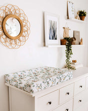 Load image into Gallery viewer, Eucalypt l Bassinet Sheet / Change Pad Cover - Snuggle Hunny Kids - Green Lily