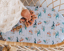 Load image into Gallery viewer, Whale l Bassinet Sheet / Change Pad Cover - Snuggle Hunny Kids - Green Lily