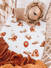 Load image into Gallery viewer, Lion l Bassinet Sheet / Change Pad Cover - Snuggle Hunny Kids