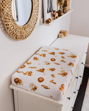 Load image into Gallery viewer, Lion l Bassinet Sheet / Change Pad Cover - Snuggle Hunny Kids