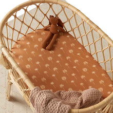 Load image into Gallery viewer, Bronze Palm l Bassinet Sheet / Change Pad Cover - Snuggle Hunny Kids