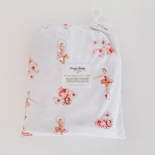 Load image into Gallery viewer, Ballerina l Fitted Cot Sheet - Snuggle Hunny Kids