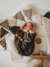 Load image into Gallery viewer, Dusty Olive l Organic Muslin Wrap - Green Lily
