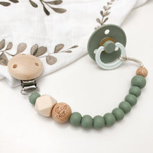 Load image into Gallery viewer, Sage Foliage - Elements Silicone Dummy Holder - Green Lily