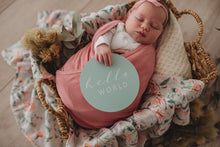 Load image into Gallery viewer, Wattle l Organic Muslin Wrap - Green Lily
