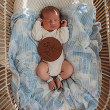 Load image into Gallery viewer, Eventide Miss Kyree Loves l Organic Muslin Wrap - Green Lily