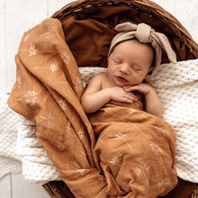 Load image into Gallery viewer, Snuggle Hunny Kids l BRONZE PALM l Organic Muslin Wrap