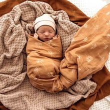 Load image into Gallery viewer, Snuggle Hunny Kids l BRONZE PALM l Organic Muslin Wrap