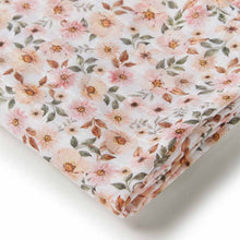 Load image into Gallery viewer, Snuggle Hunny l SPRING FLORAL l Organic Muslin Wrap