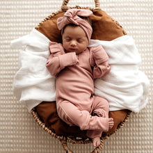 Load image into Gallery viewer, Rose Growsuit - Organic Clothing by Snuggle Hunny Kids