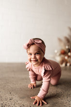 Load image into Gallery viewer, Rose Growsuit - Organic Clothing by Snuggle Hunny Kids