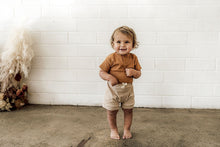 Load image into Gallery viewer, Chesnut Short Sleeve Bodysuit - Organic Clothing by Snuggle Hunny Kids