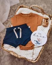 Load image into Gallery viewer, Chesnut Short Sleeve Bodysuit - Organic Clothing by Snuggle Hunny Kids