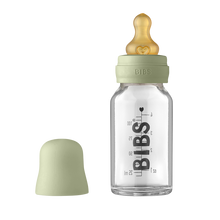Load image into Gallery viewer, Bibs Baby Glass Bottle Set 110ml Sage
